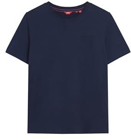 Superdry Damen Vintage Logo T-Shirt aus Bio-Baumwolle mit Stickerei Kräftiges Marineblau 36
