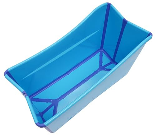 NEU Faltbare Badewanne Erwachsene Klappbadewanne Mobil Bathtub Badesauna 100CM für kleine Badezimmer | foldable bathtub | tragbare Klappbadewanne zum Aufstellen blau