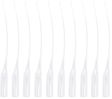 Quacc 100 PCS Glue Micro-Tips Plastic Glue Extender Precison Glue Applicator Plastic Extender Applicator for DIY Crafting, Industrial, Labs