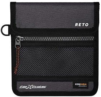 RETO Film X-Protec Tasche-Cordura Wasserdicht, Röntgenfest, Bleifrei, Röntgendichtes Stoff, Leicht, Langlebig, Duo-Schicht, Strahlungsbeständige Schutzfolien-Tasche Größe S(16,5 x 18,0 cm)(EIN Stück)