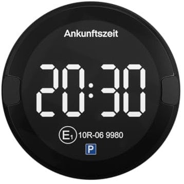 OOONO P-DISC NO2 - Elektronische Parkscheibe mit Zulassung fürs Auto - Automatische Digitale Parkscheibe Elektrisch mit Zulassung vom KBA nach StVO - Elektrische Parkuhr Auto zugelassen
