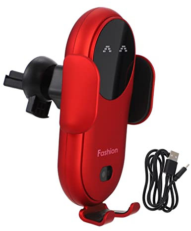 OUNONA Wireless Car Charger Air Vent Phone Mount Auto Sensor Clamping 10w Fast Charging Rotatable Car Phone Holder for Vehicle Navigation