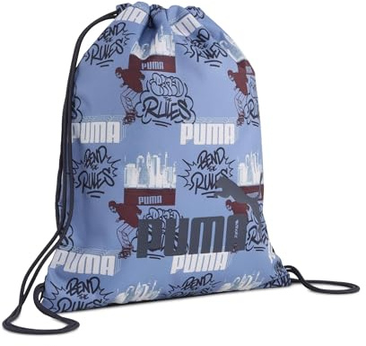 PUMA PUMA Phase Aop 091325 Turnbeutel, Unisex, für Kinder, 25 Herbst Winter, kühles Blau/AOP (04), Free Size