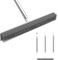 Rubber Broom, Hair Remover Broom, With Built in Squeegee, Adjustable 120cm Stainless Steels Handle, Rubber Hand Brush Clean Carpet Windows Wooden Floor Sofa Bathroom Rugs Car Floor No Scratch