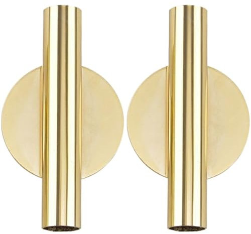 Ymxygz 2pcs Metal Wall Vase, Flowers Wall Art Vase Wall Vases Tube Metal Vases Self-Adhesive Vase Modern Drying Plant Stand