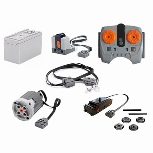 YLtremker Technik Power Functions Set, Technik IR Fernbedienung Akkupaket Zug Motor Zubehör Set Klemmbaustein
