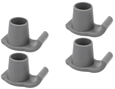 Yardwe Rutsch Feste Schlitten Füße Walker-skigleiter Gehstockzubehör Gehhilfen-schutzkissen Wanderer Gleitet Walker-ersatzgleiter Fußschutz Für Gehhilfen Plastik Grey