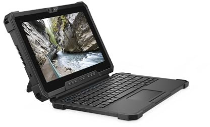 Dell Latitude 12 7220 Rugged Extreme 11.6” Touchscreen Tablet PC with Stylus, Detachable UK Backlit Keyboard & Kickstand - i5 8365U, 8GB RAM, 1TB NVMe, 4G, WIFI, Bluetooth, Windows 11 Pro (Renewed)