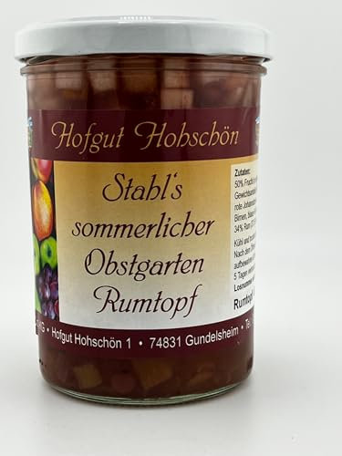 Generisch Rumtopf, sommerlicher Obstgarten