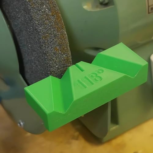 Drill Bit Sharpening Guide Jig – Manual Drill Bit Grinder Tool for Bench Grinder – 118° and 135° Angle Drill Bit Sharpener – No Power Required – Regrind Dull Twist Bits (1pc - 118°)