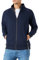 Happy Clothing Herren Sweatjacke ohne Kapuze Zip-Jacke Reißverschluss mit Kragen, Größe:XL, Farbe:Dunkelblau