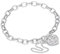 jewellerybox Sterling Silver Belcher Chain Charm Bracelet with Heart Padlock 6 Inches