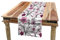 ABAKUHAUS Libelle Tischläufer, Shabby Pflanze Röschen, Esszimmer Küche Rechteckiger Dekorativer Tischläufer, 40 x 180 cm, Getrocknete Rose