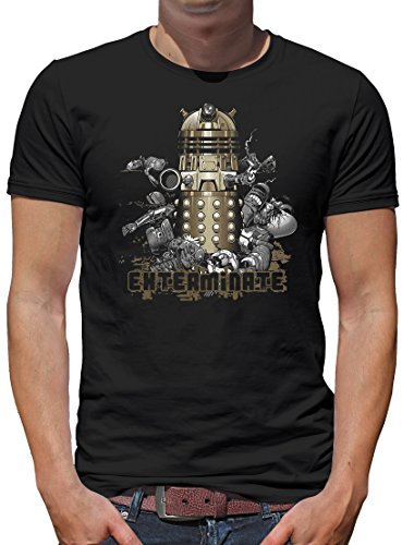 TShirt-People Dalek T-Shirt Herren M Schwarz