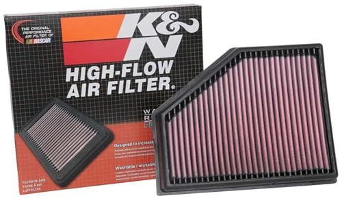 K&N Tauschluftfilter kompatibel mit BMW 750d (G11/G12) / M550d (G30/G31) 3.0D Turbo 2016-2019 / X3 M40 i (G01) 2019- / X4 M40 i Mild-Hybrid (G02) 2021- (33-3134)