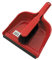 Ramon Hygiene Dust Pan and Brush Set,with Stiff Bristles, Red