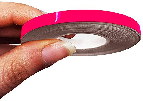 4R Quattroerre.it 10476 Trim Stripes Strisce Adesive per Auto, Fucsia Fluo, 5 mm x 10 mt
