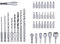 Original Einhell 39-Piece Bit and Drill Set for Stone, Metal, Wood (8x Drills, 24x Bits, 5x Socket Spanner Insert, 1x Countersink, 1x Quick Change Bit Holder, Storage Box)