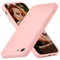 UEEBAI Coque Silicone avec iPhone SE 2022 5G/iPhone 7/iPhone 8/iPhone SE 2020, Antichoc Extrême Mat Toucher Doux Confortable Antirayures Dos Rigide Coque Guardian pour iPhone SE3/SE2 - Rose