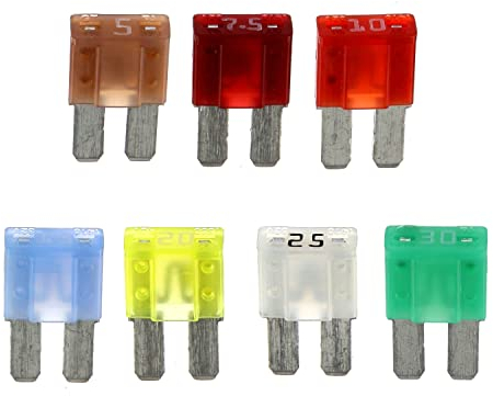 Restagraf - Assortiment de Fusible Plat Micro II - Protection Circuit Électrique de 5 à 30 A et 32 V - Pour l'Automobile et l'Industrie - Réf. 217142 - Blister de 7