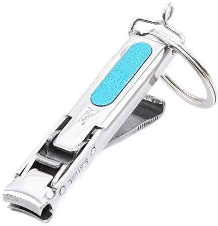 Ultra-Thin Foldable Hand Toe Nail Clippers with Keychain Trimmer Nail Art Tool Key Ring Creative and Usefulsecurity