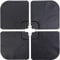 Taylor & Brown 4 Pack 60/80kg Square Shaped Water or Sand Filled Black Umbrella Hanging Banana Cantilever Garden Patio Decking Parasol Base Weight with U Locking