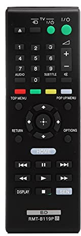 fasient1 Remote Control for Sony Blu-ray DVD Player, for BDP-S5100 BDP-S490 BDP-S590, Remote Control Replacement for DVD Player, Accessory for Sony DVD Player