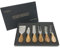 Cheese Knives Set with Wood Handle, Stainless Steel Cheese Knife Cheese Slicer Cheese Cutter Cheese Spreader, Cheese Tool Collection for Charcuterie Board (6 Piece)