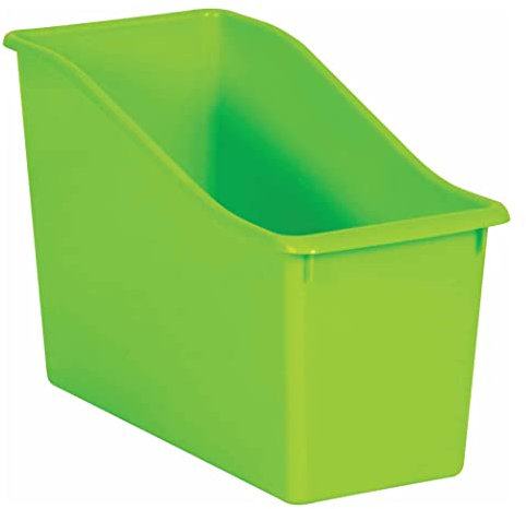Lime Plastic Book Bin