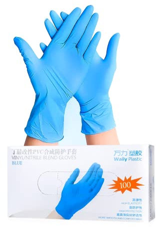 MAGIC SELECT 100 Guantes Desechables en caja, Para limpieza del hogar, cocina, restaurantes, manualidades, Cómodo y Antideslizante, Impermeable, Material Seguro, Amplias Aplicaciones