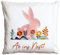 Papierdrachen Kissenbezug für Oster-Dekoration in Boho-Style - mit dem Spruch Ab ins Nest - Osterkissen in Grösse 40x40cm - saisonale Wohnzimmer-Deko Set 2