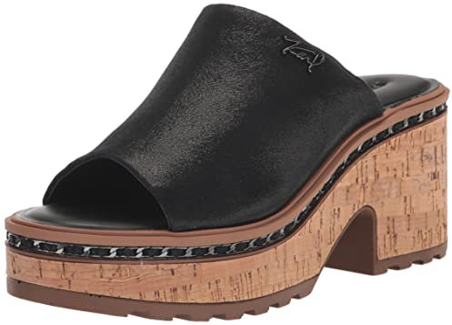 Karl Lagerfeld Paris Damen Kl126931-blk-9.5 Keilsandale, Schwarz, 41 EU