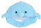 Plüsch-Delfin-Mütze, Halloween-Tierform, Cosplay-Kostüm-Hut, Winter-Thermalblau-Delfin-Plüsch-Mütze A