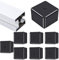 24 Stück Endkappe Abdeckkappe Solarschiene PV-Profil 40x40 Ausführung Solarschiene Zubehör Endkappen Kunststoff Stecksystem Aluprofil Aluminium