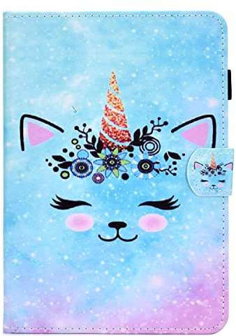 Bspring Funda Compatible con iPad (A16) 11.ª Generación 11 Pulgadas 2025/10ª Gen 10,9 2022, Smart Magnética Folio Carcasa con Función Soporte Case y Auto-Reposo/Activación,Unicornio