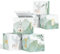 Papierdrachen - 12 Geschenk-Schachteln zum Befüllen - ideales Gastgeschenk - Give-Away-Box - in der Größe 5x5x5cm - Eukalyptus - Set 1