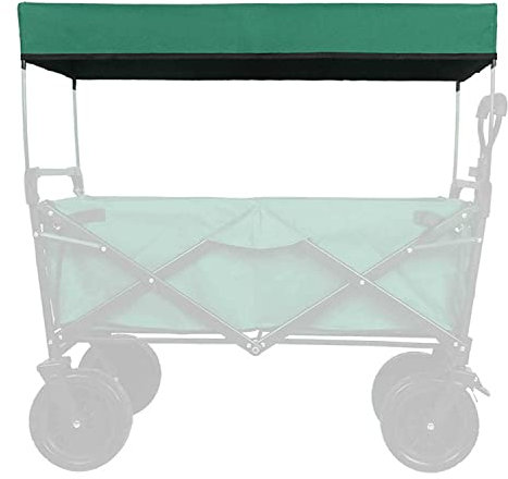 Klappbare Markisenüberdachung für Wagons im Freien, Wagon-Überdachung für zusammenklappbare Wagons, Zubehör für tragbare Trolley-Wagen zum Schieben von Hand, Abdeckung für Outdoor-Garten-Strandwagen