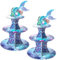Soleebee Supporto per torte in cartone, 3 ripiani, supporto per cupcake, supporto per dolci, torre, muffin, accessorio per feste di compleanno, matrimonio, feste, torte, panini (2 pezzi, sirena C)