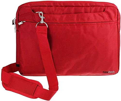 Navitech Bolsa Roja Resistente Al Agua - Compatible con La Lenovo 11.6 300e Chromebook Touchscreen LCD 2 in 1