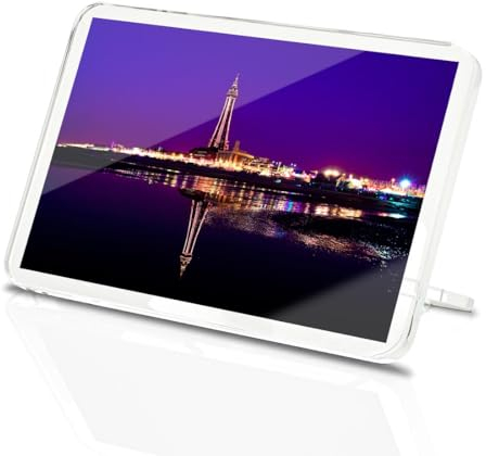 Classic Rectangle Magnet with Stand - Blackpool Tower Night Sky England UK - Fridge Locker Office Whiteboard Toolbox #50297