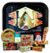 Rolling Tray Rick and Morty original 27.5 x 17.5 cm + Airtight Tin + RAW Ashtray + Raw Papers Kingsize Organic, Black, Classic, 5 Meters + Tips + Raw Cones Kingsize + Stickers – Gift for Smokers