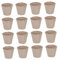 POPETPOP 40St Kultivierungsbecher nachhaltige Retro Styles Tribunal gemüseanbau Tomatillo Serviertablett für Vorspeisen Töpfe für Pflanzen Gartentopf Zellstoffbecher 8cm Blumentopf Torf