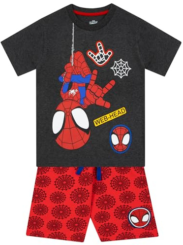 Marvel Spiderman T Shirt Und Shorts Für Jungen | Spidey Und Seine Super-Freunde Kinderkleidung Junge | Sommer Tshirt Kinder Jungen