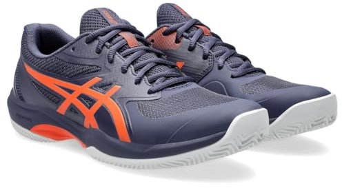 ASICS Herren Game FF Clay Sneaker, Indigo Fog/NOVA ORANGE, 42.5 EU