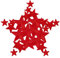 CXWLJL 24PCS Star Iron on Patches Star Embroidered Patches for DIY Crafts Backpacks Bags Hats Coats Clothes Decoration - Red