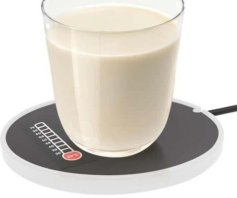 Rrlihjgu Riscaldatore da caffè per scrivania, riscaldatore di tazze | scaldasalatte con latte per scrivania | scaldasalatte intelligente, scaldasalatte USB per uso desktop, piastra