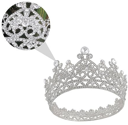 CRILSTYLEO Hochfestes Haarteil Mit Strasssteinen Aus Legierung Für Bräute Damen Und Mädchen