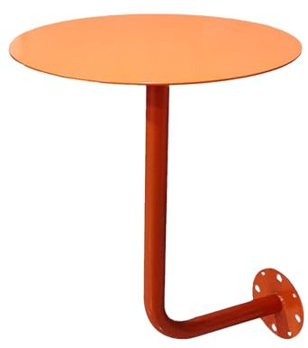 Yclty Runder Bistro Bartisch, Wandmontierter Kneipentisch, Moderner Wandtisch für Café, Dessertladen, Gewerblicher Esstisch(Orange,40cm/16inch)