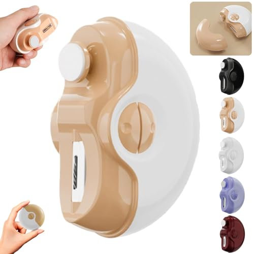 Coupe-ongles électrique 2 En 1 Coupe-ongles Automatique Polisseuse à Ongles Avec Lumière Rechargeable Par USB Silencieux Et Doux Pour Enfants, Adultes Et Personnes âgées (Jaune)
