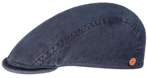 Mayser Leland Outdoor Flatcap Schirmmütze UV Schutz Made in EU Herren Frühling Sommer dunkelblau 56 cm